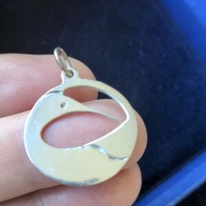 Vintage 925 Sterling Silver Modernist Mid-Century Modern Pendant By Taxco